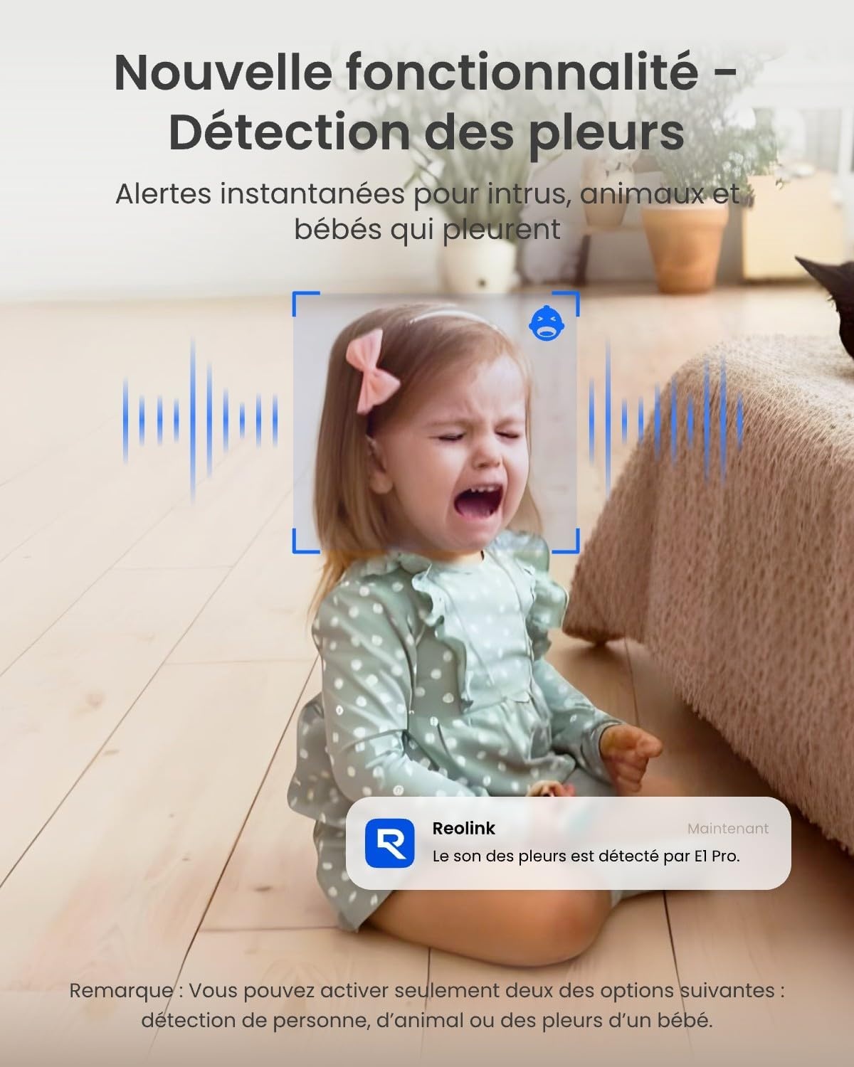 Caméra de surveillance intérieure 3K 5MP PTZ - Jusqu'à 34% de réduction