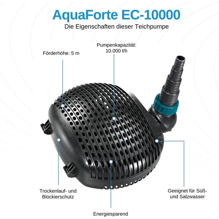 Pompe de filtration de bassin 10.000 l/h - Jusqu'à -34% sur le retour