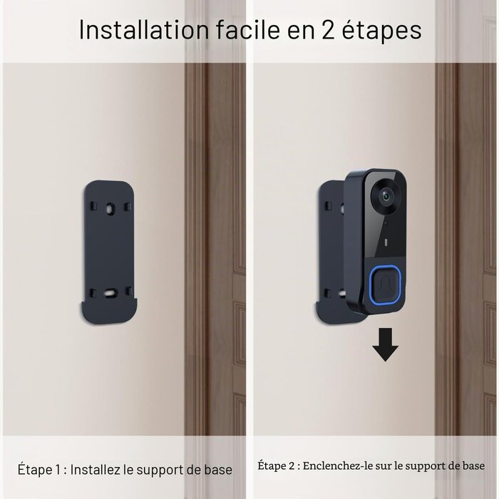Sonnette Vidéo sans fil avec écran 4,5" - Jusqu'à 34% de remise