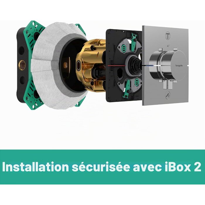 Mitigeur de douche encastré 2 fonctions noir mat - Jusqu'à -35%
