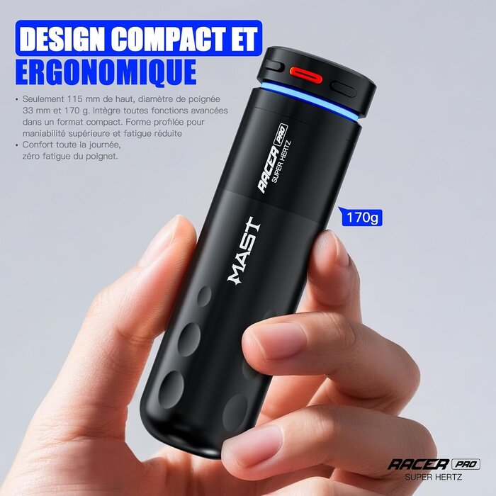 Stylo machine à tatouer sans fil - Course 4,2mm - Jusqu'à 35% de remise