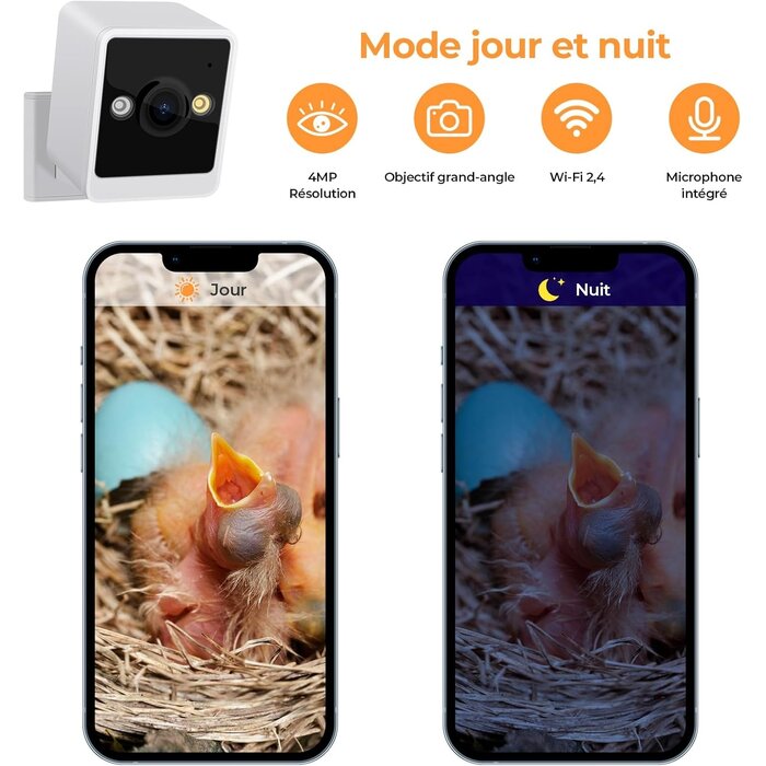 Nichoir connecté avec caméra 4MP - Jusqu'à 34 % de remise