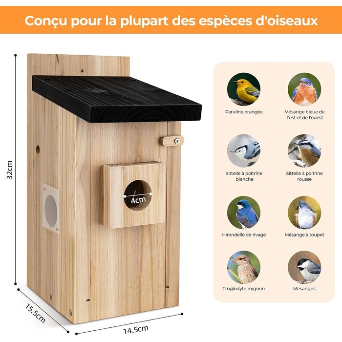 Nichoir connecté avec caméra 4MP - Jusqu'à 34 % de remise