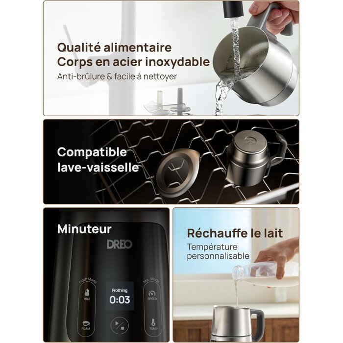 Mousseur à lait électrique 800ml - Jusqu'à -35% sur votre sélection
