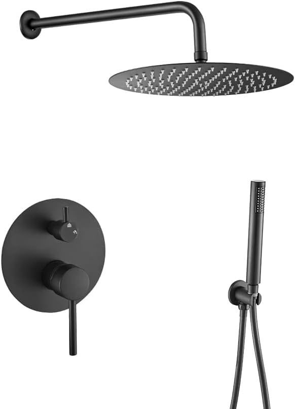 Système de douche encastrable Or Brossé 25cm - Jusqu'à -35% d'économie