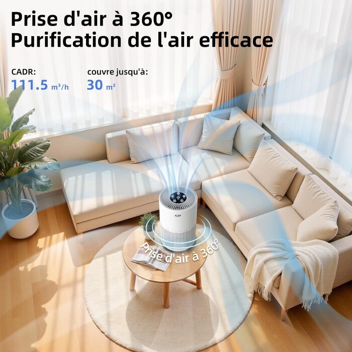 Purificateur d'air HEPA H13 - Silencieux - Jusqu'à -33% sur l'Outlet