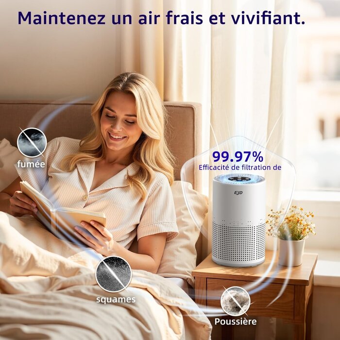 Purificateur d'air HEPA H13 - Silencieux - Jusqu'à -33% sur l'Outlet