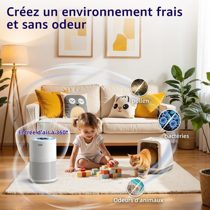 Purificateur d'air HEPA H13 - Silencieux - Jusqu'à -33% sur l'Outlet