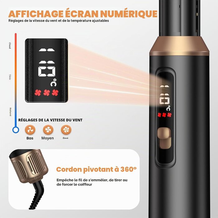 Appareil de coiffure polyvalent - Noir - Jusqu'à -33%