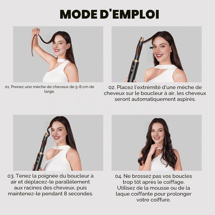 Appareil de coiffure polyvalent - Noir - Jusqu'à -33%