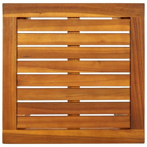 Vidaxl Bain de soleil avec table, bois d'acacia et textilène noir - 64% de remise