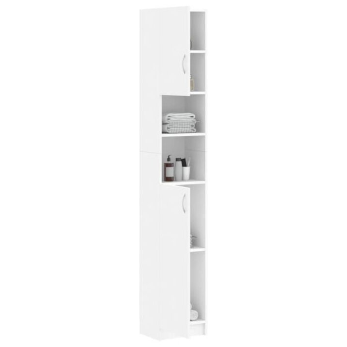 Vidaxl Colonne de salle de bain blanche 190 cm - Jusqu'à -34% sur le prix outlet