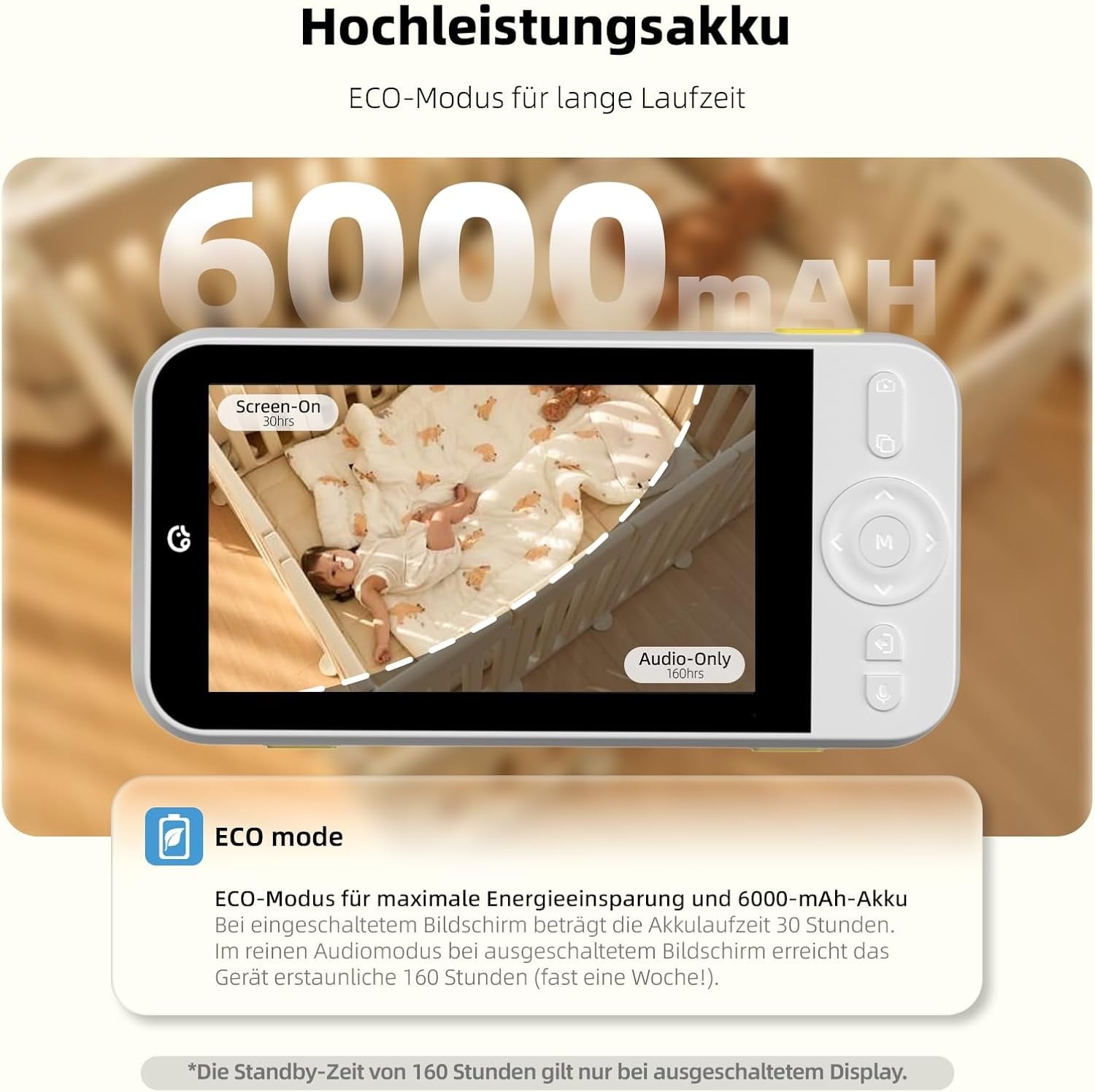 Babyphone Vidéo 2K UHD 5" avec Caméra Rotative - Jusqu'à 33% de remise