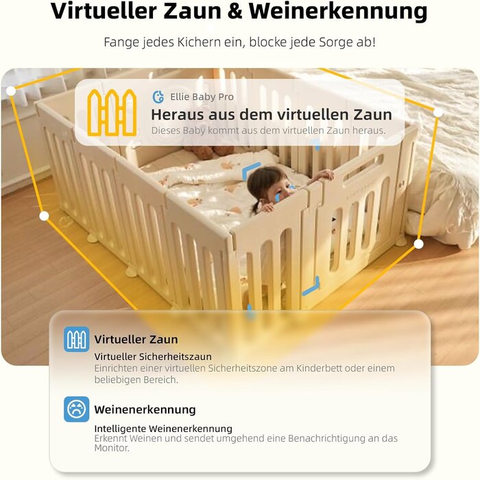 Babyphone Vidéo 2K UHD 5" avec Caméra Rotative - Jusqu'à 33% de remise