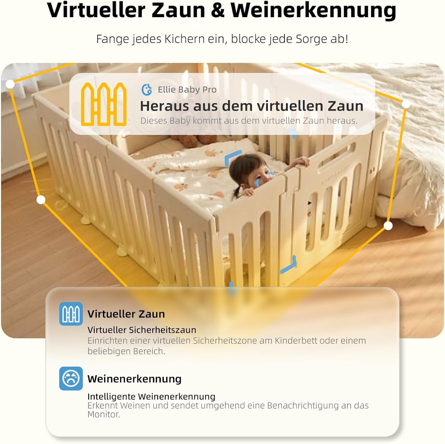 Babyphone Vidéo 2K UHD 5" avec Caméra Rotative - Jusqu'à 33% de remise