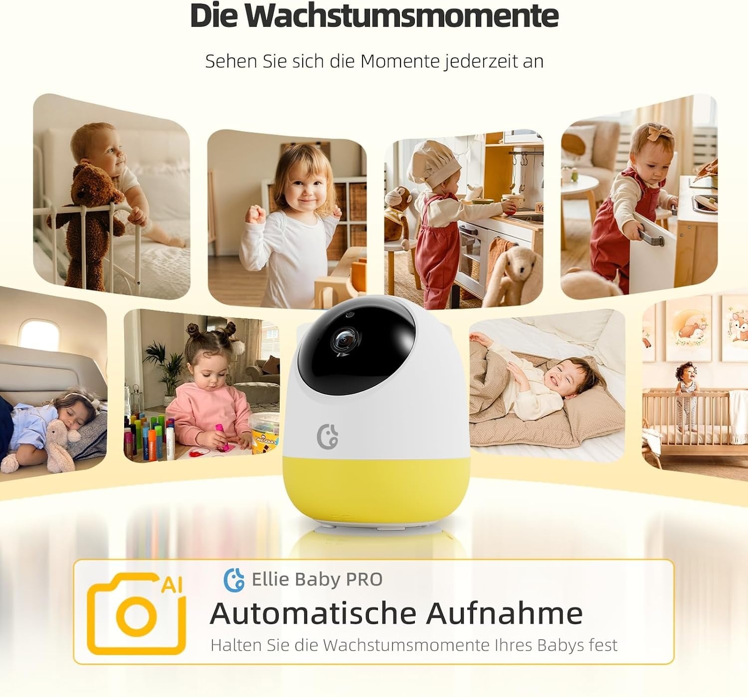 Babyphone Vidéo 2K UHD 5" avec Caméra Rotative - Jusqu'à 33% de remise