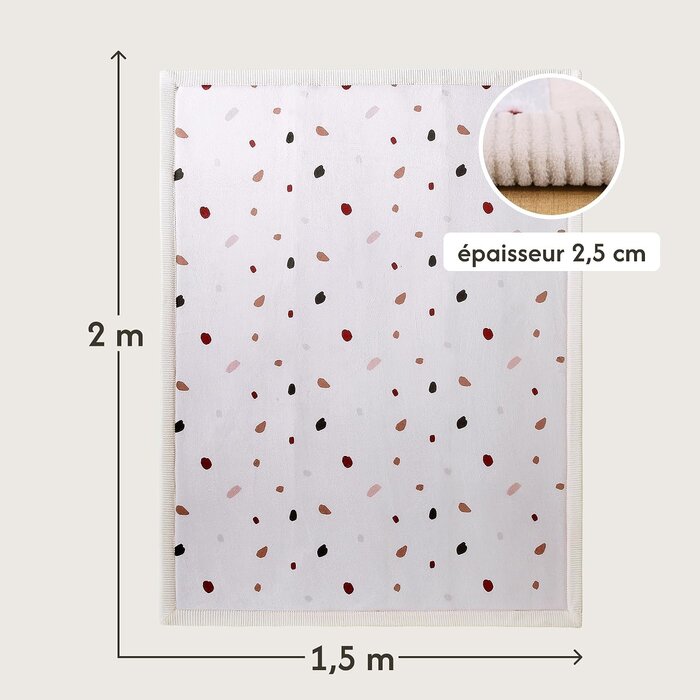 Tapis d'éveil 150x200 cm - Mousse mémoire - Jusqu'à -34% sur l'outlet