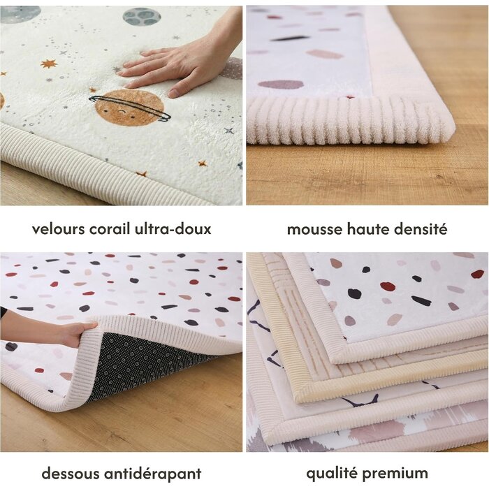 Tapis d'éveil 150x200 cm - Mousse mémoire - Jusqu'à -34% sur l'outlet