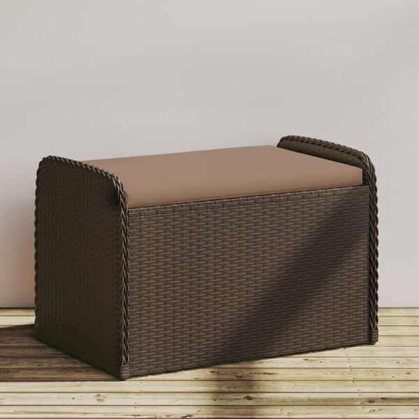 Vidaxl Banc de rangement en polyrotin avec coussin - Jusqu'à 35% de remise