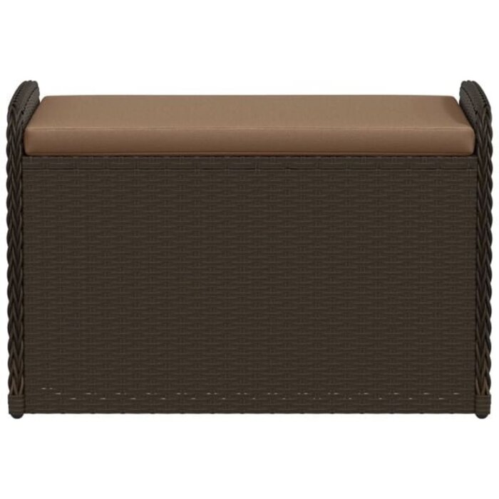 Vidaxl Banc de rangement en polyrotin avec coussin - Jusqu'à 35% de remise