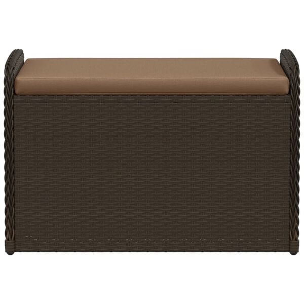 Vidaxl Banc de rangement en polyrotin avec coussin - Jusqu'à 35% de remise
