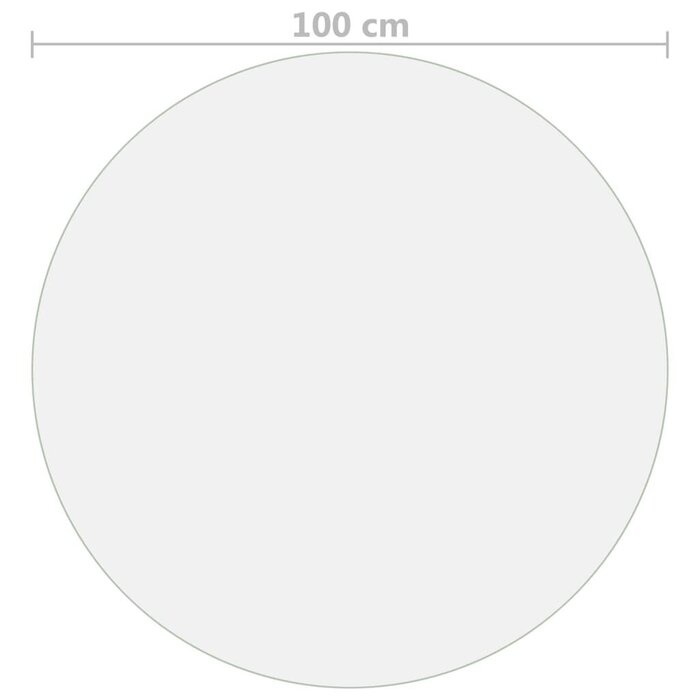 Vidaxl Protège-table rond 100 cm PVC transparent - Jusqu'à -32%