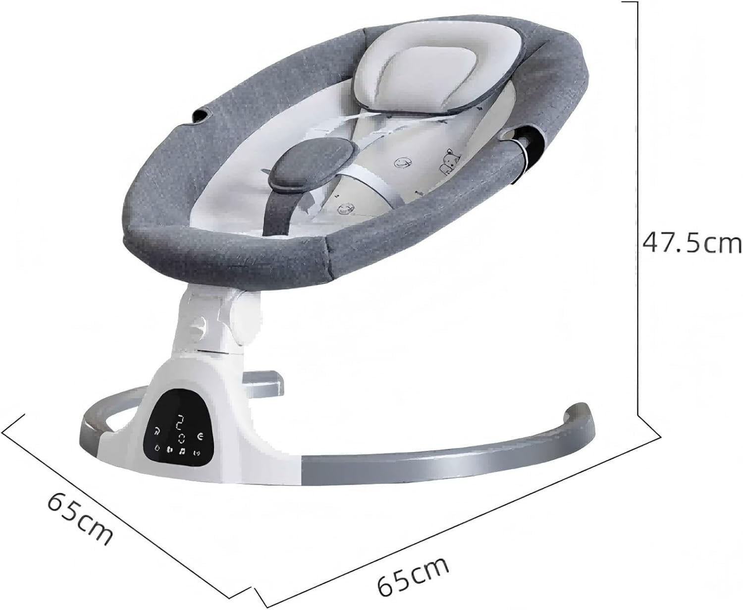 Balançoire électrique pour bébé - Beige - Jusqu'à -34%
