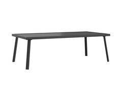 Vidaxl Table de jardin basse acier anthracite - Jusqu'à -41%