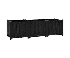 Vidaxl Bac de jardin surélevé noir 120cm - Jusqu'à -33% sur l'outlet