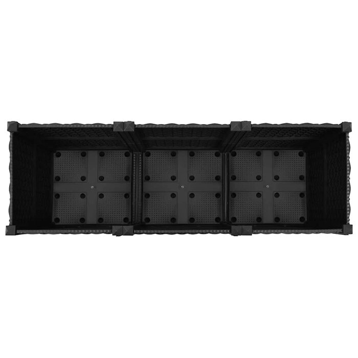 Vidaxl Bac de jardin surélevé noir 120cm - Jusqu'à -33% sur l'outlet