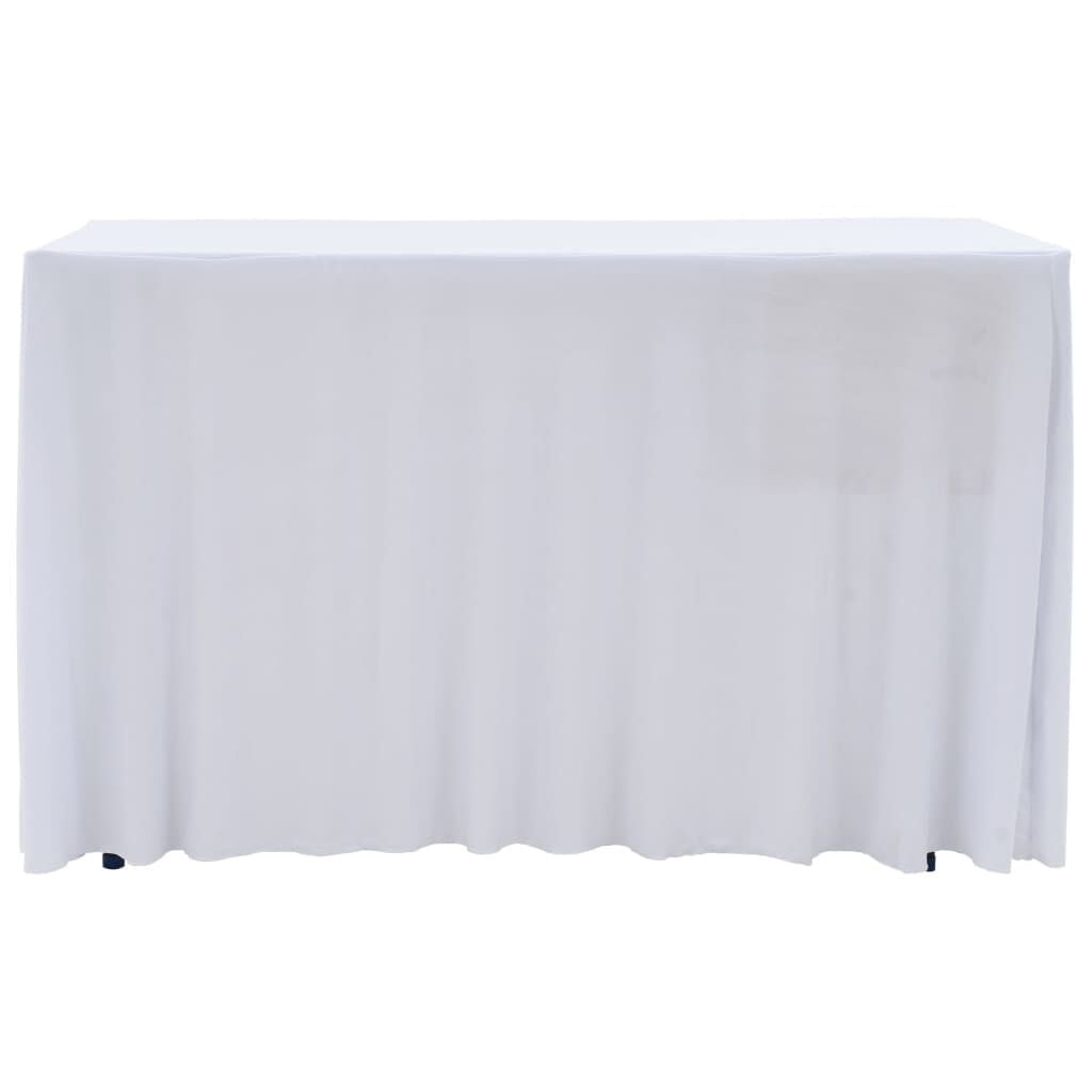 Vidaxl Lot de 2 housses de table extensibles blanches - Jusqu'à -33% sur l'outlet