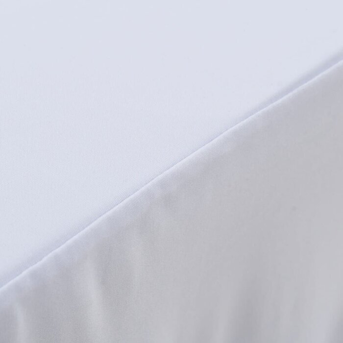 Vidaxl Lot de 2 housses de table extensibles blanches - Jusqu'à -33% sur l'outlet