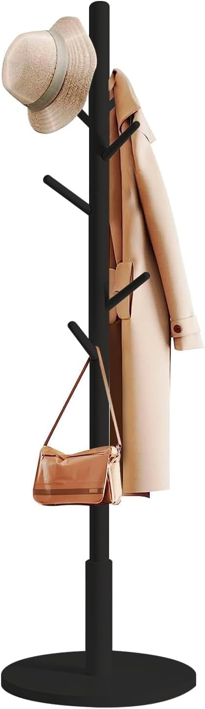 Portemanteau sur pied en bois blanc réglable - Jusqu'à -32%