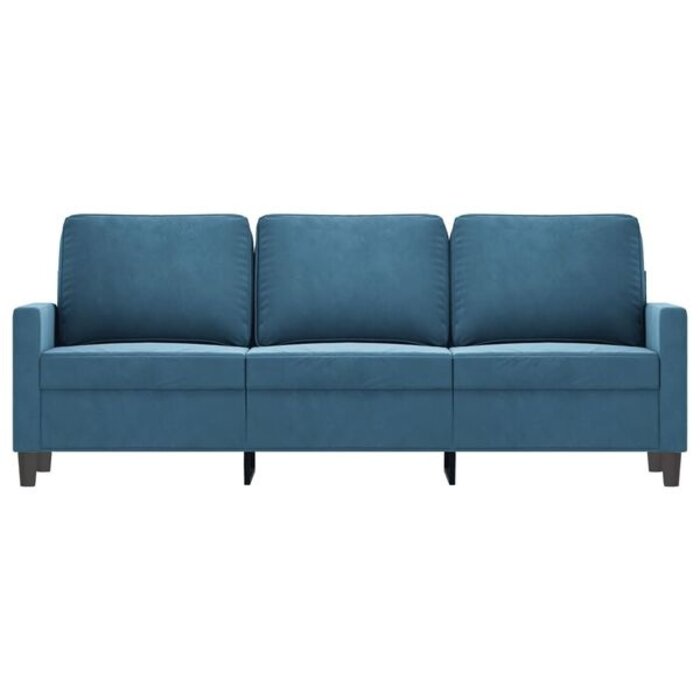 Vidaxl Canapé 3 places 180 cm en velours bleu - Jusqu'à 35% de réduction