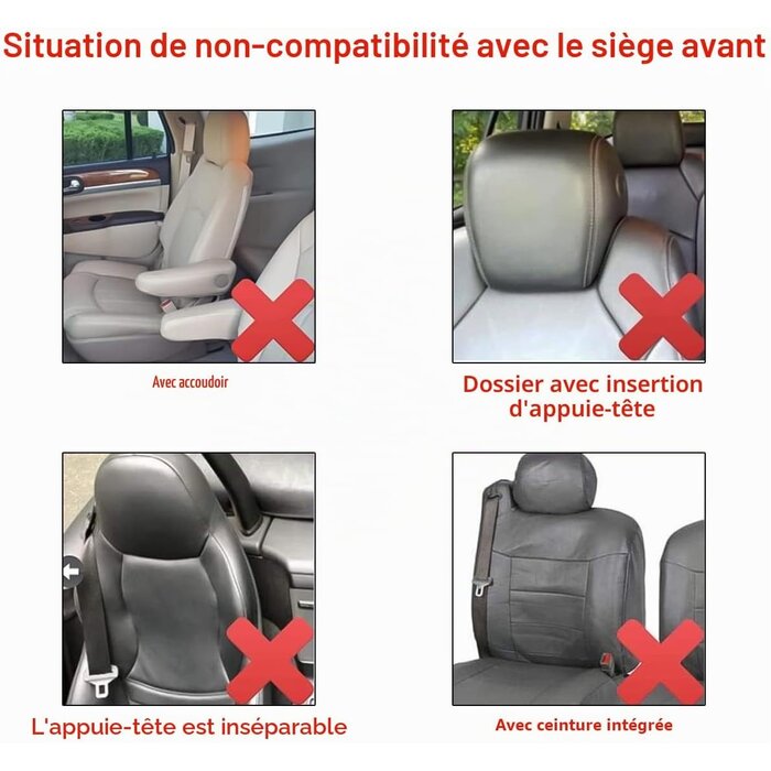Housses de siège auto universelles - Set de 2 - Jusqu'à -28%