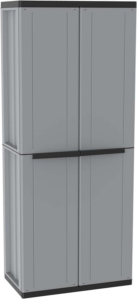 Armoire de rangement en résine 2 portes - Jusqu'à 33% de remise