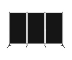 Vidaxl Paravent 3 panneaux noir 260x180cm - Jusqu'à 38% de remise