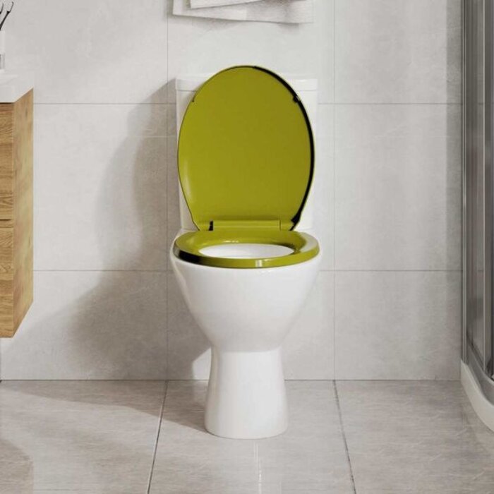 Vidaxl Abattant WC ovale bleu avec frein de chute - Jusqu'à 31% de réduction