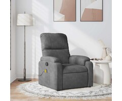 Vidaxl Fauteuil de massage inclinable gris - Jusqu'à -41% sur l'outlet