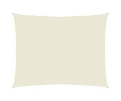 Vidaxl Voile d'ombrage rectangulaire 3,5x5 m - Crème - Jusqu'à -48%
