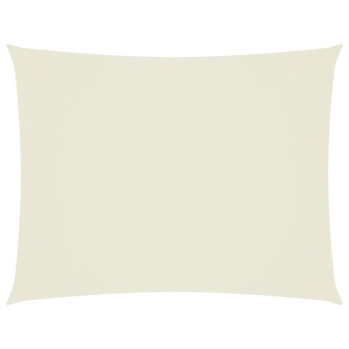 Vidaxl Voile d'ombrage rectangulaire 3,5x5m Crème - Jusqu'à -34% de remise