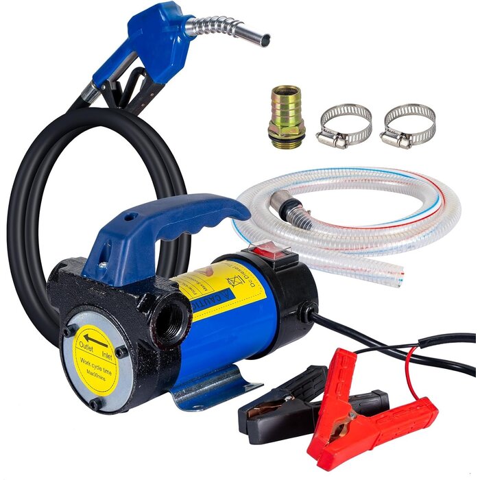 Pompe de transfert diesel 12V 45L/min - Moteur cuivre - Jusqu'à -28%