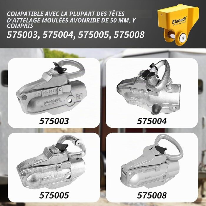 Antivol remorque acier trempé - Jusqu'à -29% sur votre sécurité