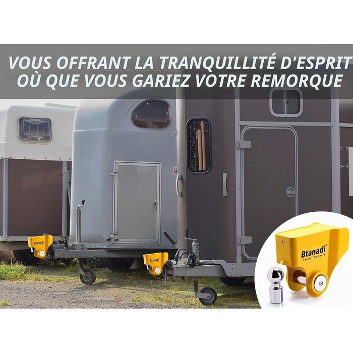 Antivol remorque acier trempé - Jusqu'à -29% sur votre sécurité