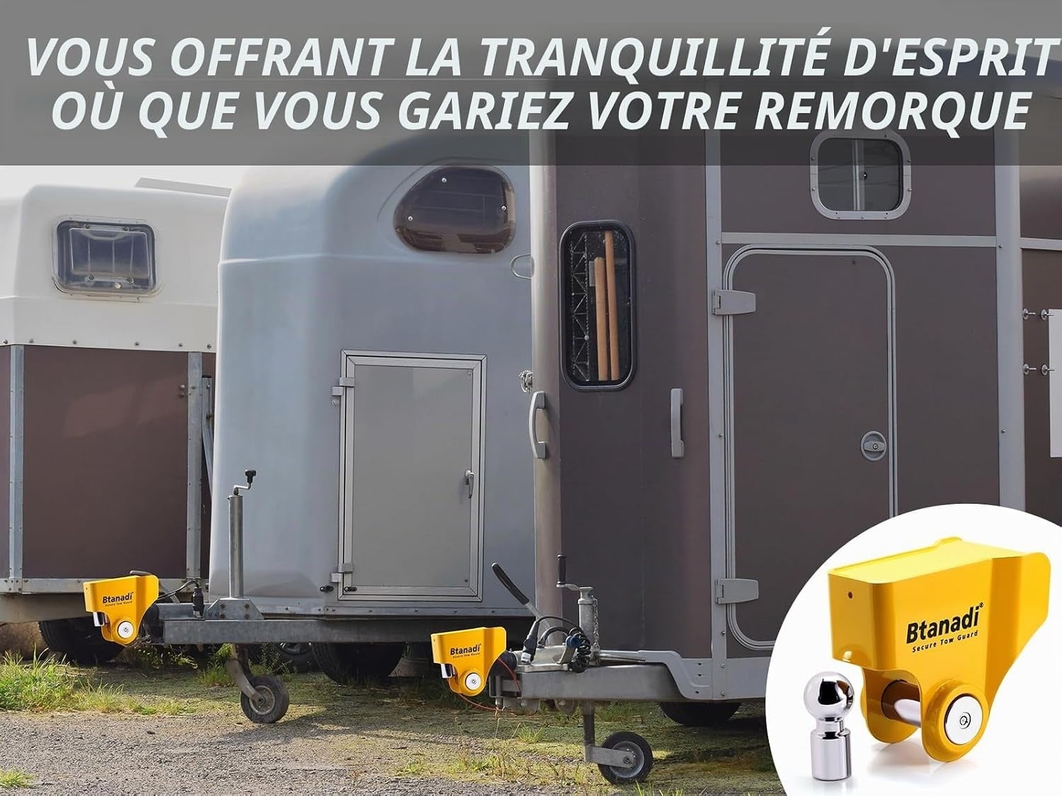 Antivol remorque acier trempé - Jusqu'à -29% sur votre sécurité