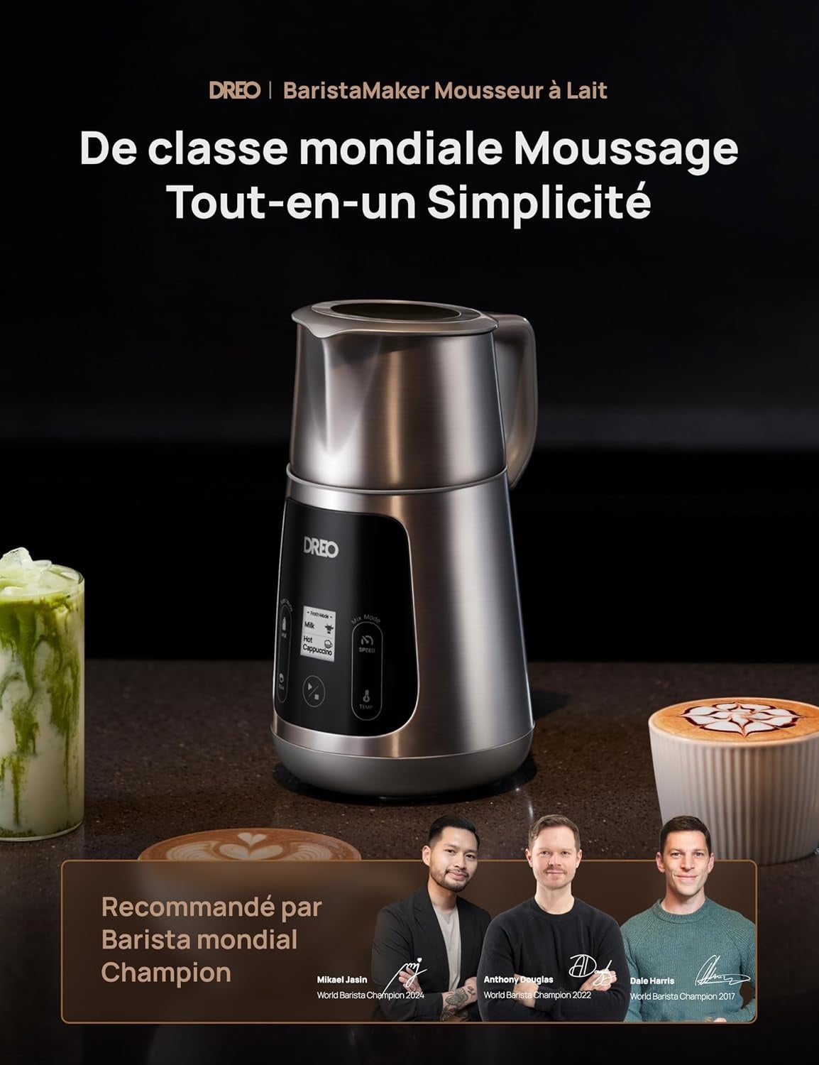 Mousseur à lait automatique 800ml - Jusqu'à -35% sur votre boisson barista