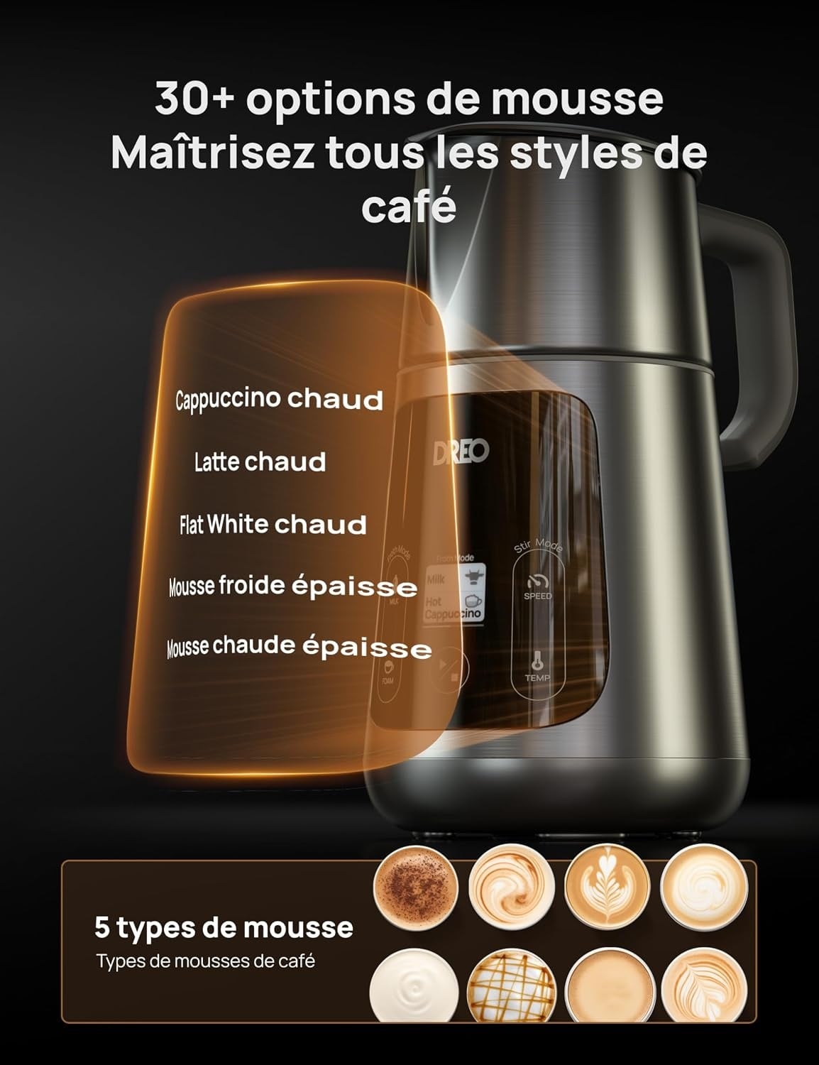 Mousseur à lait automatique 800ml - Jusqu'à -35% sur votre boisson barista