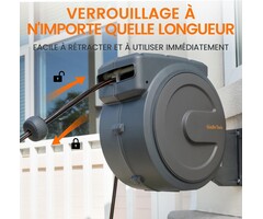 Dévidoir mural automatique 35 m : jusqu'à 30% de remise sur votre jardin