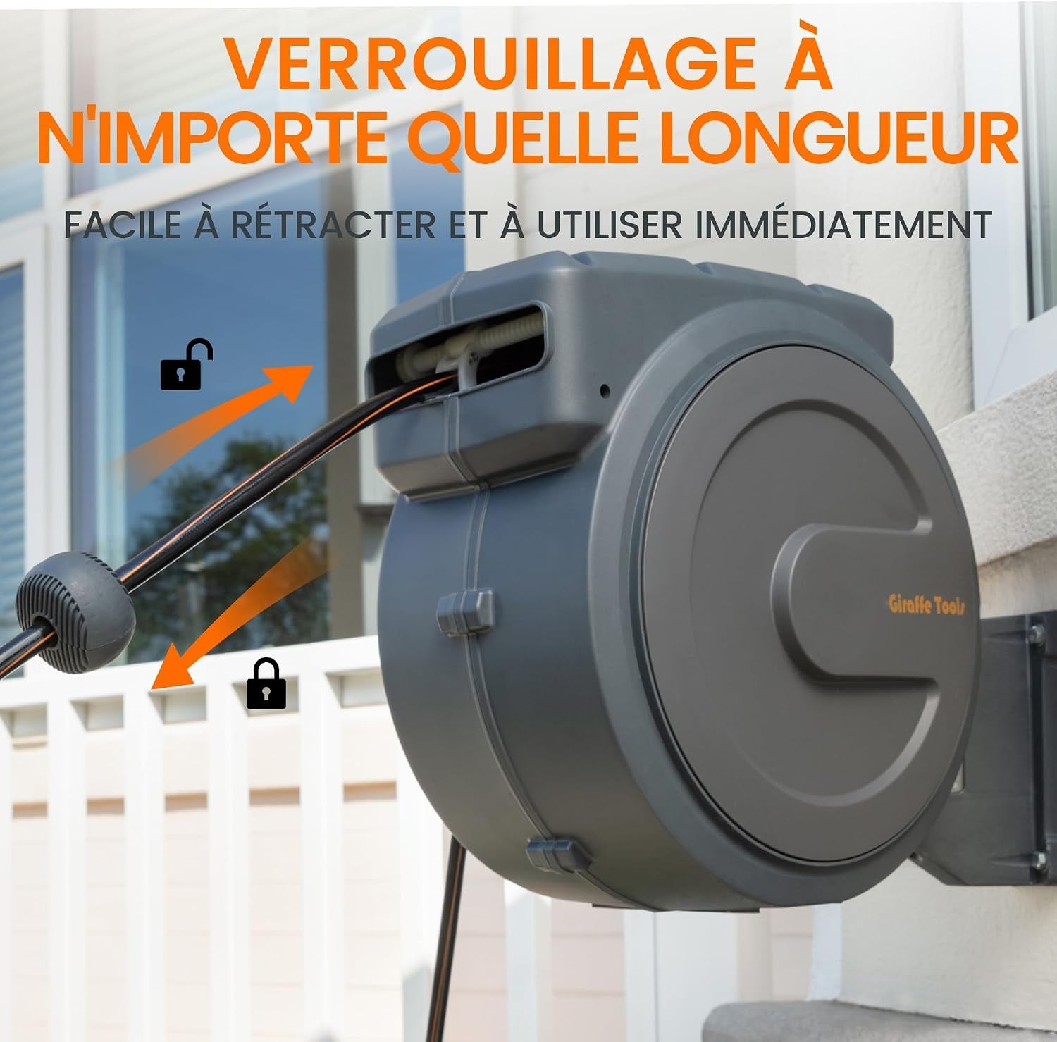 Dévidoir mural automatique 35 m : jusqu'à 30% de remise sur votre jardin