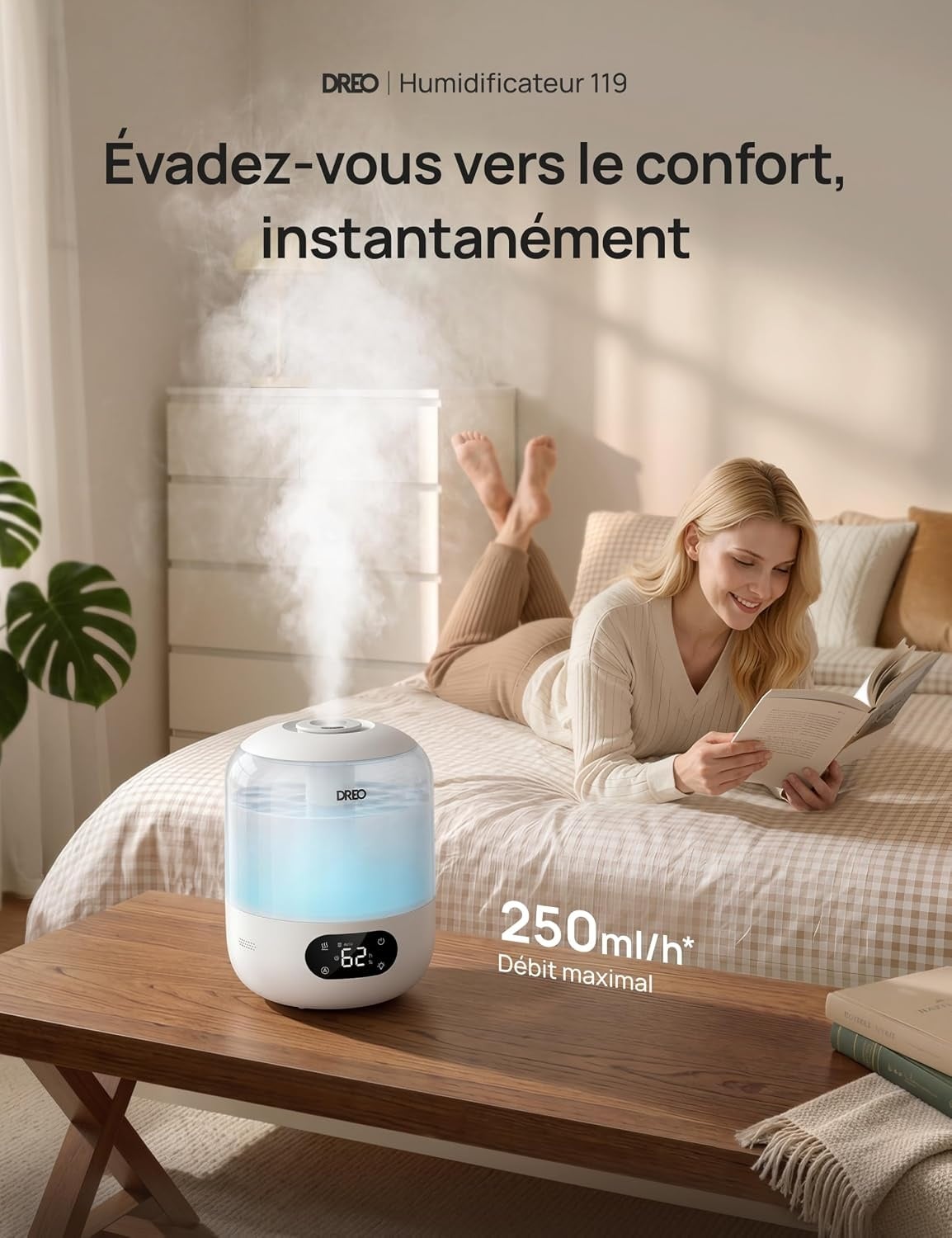 Humidificateur Ultrasonique 3L pour Chambre d'Enfant - Jusqu'à -33%